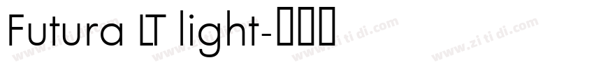 Futura LT light字体转换